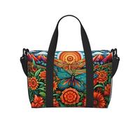 Phayah Borsone da viaggio a tracolla con farfalla che danza, borsone da viaggio ideale per la scuola o la notte borsa da viaggio