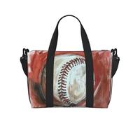 Phayah Borsone da viaggio a tracolla con motivo baseball nel buco, ideale per la scuola o il viaggio notturno