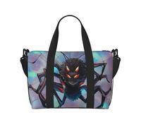 Phayah Borsone da viaggio a tracolla con ragno peloso, ideale per la scuola o il viaggio notturno