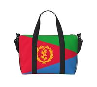 Phayah Borsone da viaggio con bandiera eritrea, ideale per la scuola o il viaggio durante la notte