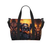 Phayah Borsone da viaggio con ragno nella luce, borsa sportiva da palestra, borsa da viaggio a tracolla per weekender da donna, Nero , Taglia unica