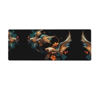 PHAYAH Butterfly Tail Fish - Tappetino per tastiera, grande, 31,8 x 31,5 pollici, antiscivolo, adatto per utenti desktop e portatili, per giochi in ufficio e studio