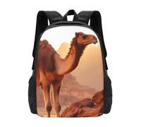 PHAYAH Camel In The Desert Modello Leggero 16.5 Pollice Laptop Bag Per Le Ragazze Donne Casual Spalle Zaino Back To School Schoolbag