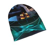 PHAYAH Cappelli a forma di tavolo da tè a forma di strana per uomini e donne, cappelli leggeri da notte con fodera traspirante cappello lavorato a maglia nero