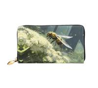 PHAYAH Carino Bee Modello Delle Donne Portafoglio Lungo Frizione Zip Intorno Viaggio Borsa In Pelle Grande Capacità Porta Carta Di Credito