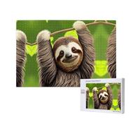 Phayah Carino bradipo puzzle 1000 pezzi per puzzle puzzle in legno Forfamily amico Home Decor Wall Art 29,5 x 50 cm