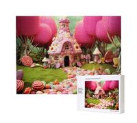 Phayah Carino Candy House Pattern Puzzle Unico Jigsaw Wall Art Picture per la decorazione della casa 500 pz