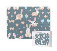 Phayah Carino Coniglietto Cartoon Modello Puzzle Unico Jigsaw Wall Art Picture per la Decorazione Domestica 500 Pz