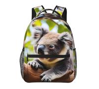 PHAYAH Cartone animato Unicorni Modello Casual Spalle Classica Base Zaino Da Viaggio Viaggio E Attività All'aperto Resistente, Un piccolo koala, taglia unica