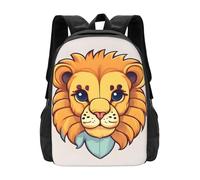 PHAYAH Cartoon Cute Little Lion Modello Leggero 16.5 In Borsa Del Computer Portatile Per Le Ragazze Donne Casual Spalle Zaino