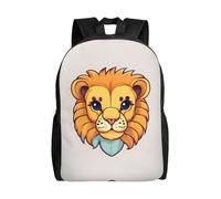 PHAYAH Cartoon Cute Little Lion Modello Leggero 16 In Borsa Del Computer Portatile Per Le Ragazze Donne Casual Spalle Zaino