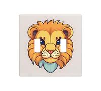 Phayah Cartoon Cute Little Lion Pattern Decorativo Parete Piastra Coperture Presa Presa Doppia Interruttore Interruttore Luce Copertura 4.5 In X 4.5 In