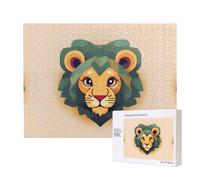 Phayah Cartoon Lion Pattern Puzzle Unico Jigsaw Wall Art Picture per la decorazione domestica 500 pz