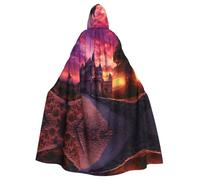 PHAYAH Castello Al Tramonto Modello Mantello Con Cappuccio Mantello Strega Costumi di Halloween Per Cosplay Costume Mascherata Donne Uomini Robe