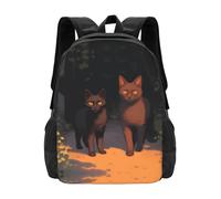 PHAYAH Cat Out Of The Shadows Modello Leggero 16.5 Pollice Laptop Bag Per Le Ragazze Donne Casual Spalle Zaino Back To School Schoolbag