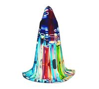 PHAYAH Chemistry Test Tube Modello Halloween Strega Stregoneria con cappuccio Mantello Natale Felpa con cappuccio Cosplay Festa in maschera Vestito Regalo Costume S