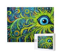 Phayah Cockatoo - Puzzle a forma di occhio singolo, decorazione da parete, 500 pezzi