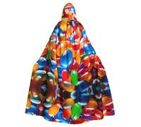 PHAYAH Confetteria Modello Mantello Con Cappuccio Mantello Strega Costumi di Halloween Per Cosplay Costume Mascherata Donne Uomini Robe