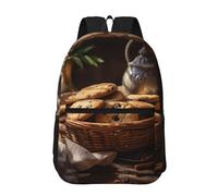 PHAYAH Coral Reef Pattern Zaino 17 "18l Grande Capacità Spallacci Regolabili Borsa Semplice Per Tutti, Cookie, Etichettalia unica