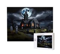 Phayah Cottage in The Cemetery Pattern Puzzle Unico Puzzle Immagine Wall Art per la Decorazione Domestica 500 Pz