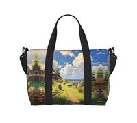 Phayah Country Village Travel Duffel Bag Borsa a mano Borsa Bagagli Da Viaggio Pernottamento Pieghevole Unisex Compagnia Aerea Borsa Articoli Personali