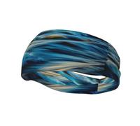 PHAYAH Dawn Ocean Waves modello fascia sportiva adatta per corsa, yoga, basket, fascia elastica umidità