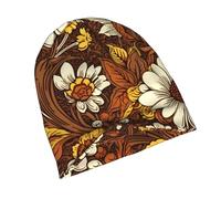 PHAYAH Dead Leaves - Cappelli con motivo bianco per uomo e donna, cappello leggero per dormire, fodera traspirante