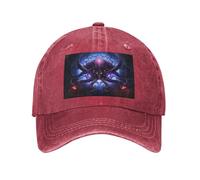 PHAYAH Deep Sea Octopus King Pattern Unisex Adulto Cappello Da Cowboy Pieno Cotone Curvo Tesa Baseball Cap Sport Denim Sun Hat Nero