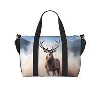 Phayah Deer In The Mist Travel Duffel Bag Handbag Carry-On Bagagli Borsa Da Viaggio Pernottamento Pieghevole Unisex Compagnia Aerea Borsa Articoli Personali