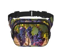 Phayah Desert Grapes - Marsupio da uomo e donna, con cinghia regolabile, per allenamento all'aperto, viaggi, casual, corsa, escursionismo, ciclismo