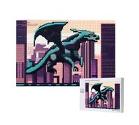 Phayah Dragon In The City Puzzles 1000 Pezzi Per Puzzle Puzzle In Legno Forfamily Amico Decorazione Della Casa Wall Art 29.5 X 19.7 In