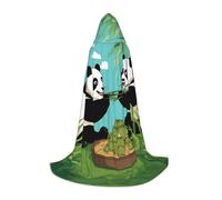 PHAYAH Due Carini Big Panda Modello Mantello Con Cappuccio Mantello Strega Costumi di Halloween Per Cosplay Costume Mascherata Donne Uomini Robe S