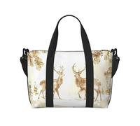 Phayah Due Deer In The Snow Borse Weekender per le donne, Borsone da viaggio Borsa da viaggio Pernottamento Weekend Borsa Sport Palestra Tote Bag Crossbody Bag