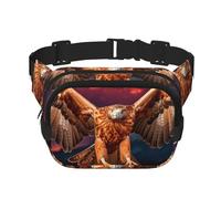 Phayah Eagle Soaring - Marsupio da uomo e donna, con motivo a caccia, per viaggi, escursionismo, corsa, sport all'aria aperta