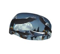 Phayah Eagle Under The Stars - Fascia per capelli sportiva traspirante per uomo e donna, per corsa, ciclismo, yoga, fitness, allenamento