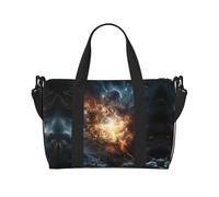 Phayah Explosion Of The Earth, borsone da viaggio per weekender, da palestra, per donne e ragazze, borsa a tracolla per allenamento, impermeabile, nero, taglia unica, Nero, One Size