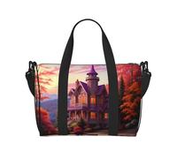 Phayah Fairy Tale Cottage Viaggio Duffel Bag Borsa a mano Bagagli Da Trasporto Borsa Da Viaggio Pernottamento Pieghevole Unisex Compagnia Aerea Articoli Personali Borsa