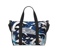 Phayah Fantasy Space Whale Borse Weekender per le donne, Borsone da viaggio per il weekend durante la notte Borsa da palestra Borsa a tracolla