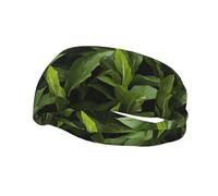 Phayah Fasce per il sudore con motivo calamo fresco, fascia per capelli, per allenamento, sport, allenamento, fascia ampia per basket, calcio, ciclismo, corsa, yoga