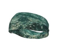 Phayah Fasce per il sudore con motivo infinito di montagne sterili, per allenamento, sport, fascia assorbente, per basket, calcio, ciclismo, corsa, yoga