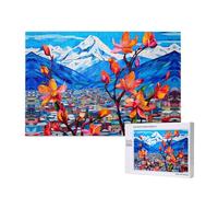 Phayah Fiori sul sentiero di uno sconosciuto puzzle per adulti 1000 pezzi giocattoli per lo sviluppo dell'intelligenza dei bambini 29,5 x 19,7
