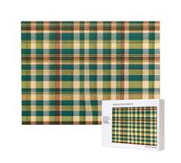 Phayah Fresco Semplice Plaid Pattern Puzzle Unico Jigsaw Wall Art Picture per la Decorazione Domestica 500 Pz