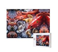 Phayah Frutti di mare Close Up Puzzle 300 Pezzi Per Puzzle Puzzle In Legno Per Famiglia Amico Decorazione Della Casa Wall Art 15.7 X 11 In