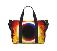 Phayah Fuoco Ossidiana Spot Viaggio Duffel Bag Borsa a mano Bagagli Da Trasporto Borsa Da Viaggio Pernottamento Pieghevole Unisex Compagnia Aerea Articoli Personali