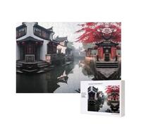 Phayah Gangnam Style Water Town Puzzle 300 Pezzi Per Puzzle Puzzle In Legno Per Famiglia Amico Home Decor Wall Art 15.7 X 11 In