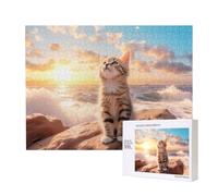 Phayah Gatto alla ricerca del cielo modello puzzle unico puzzle immagine arte da parete per la decorazione della casa 500 pezzi