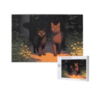 Phayah Gatto fuori dall'ombra puzzle per adulti 1000 pezzi. Decorazione per la casa festa di compleanno per uomini donne 29,5 x 50 cm
