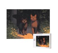 Phayah Gatto fuori dall'ombra puzzle per adulti 300 pezzi. Decorazione per la casa festa di compleanno per uomini donne 40 x 28 cm