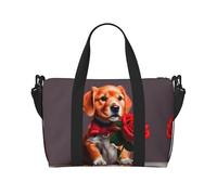 Phayah Gentleman-Like Dog Borsone da viaggio Weekender Pernottamento Palestra Tote per donne ragazze Borsa a tracolla Allenamento Resistente all'acqua, Nero, Taglia unica, Nero, One Size