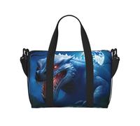 Phayah Giant Lizard Beast Borsone da viaggio Weekender Pernottamento Palestra Tote per donne ragazze Borsa a tracolla per allenamento resistente all'acqua, nero, taglia unica, nero, taglia unica, Nero